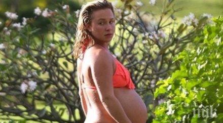 годеницата кличко ражда секцио бебето гигант