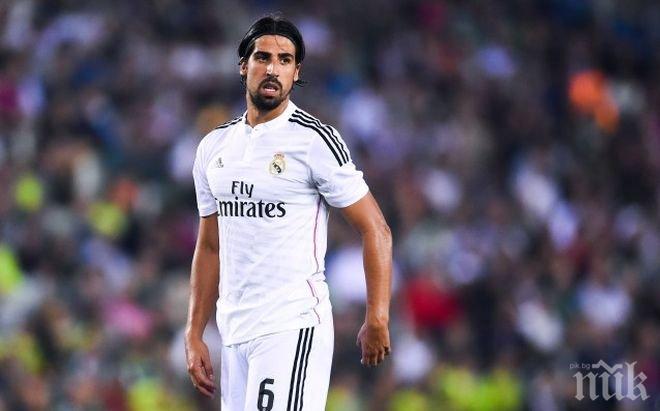 Сами Кедира в болница със сътресение