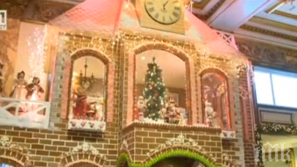 Построиха къща от джинджифилови сладки