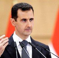 Башар Асад: С тероризма не може да се справиш с удари от въздуха
