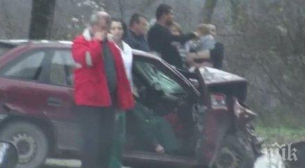 ужасяващо видео зверския челен сблъсък сатовча