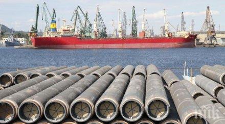 варна бургас доставките тръби южен поток график