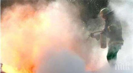 самоделна газова печка взриви мъж обгоря тежко