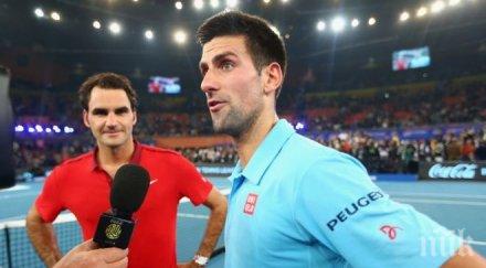 шоу джокович федерер победиха насред делхи