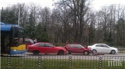 пиян волана предизвика верижна катастрофа сливен