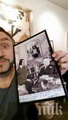 певецът любо купи снимка чарли чаплин подписана дъщеря джералдин