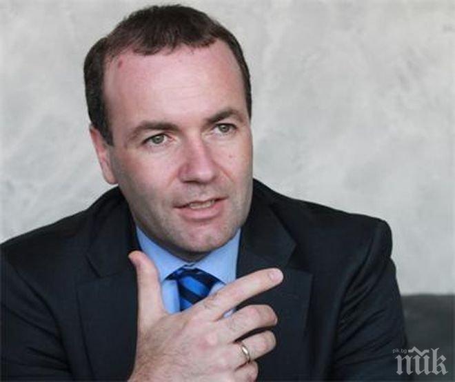 Манфред Вебер: Влизането на България в Шенген няма да стане в кратки срокове