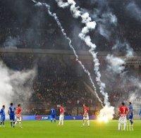 УЕФА санкционира Хърватия за безредиците в мача срещу Италия в Милано