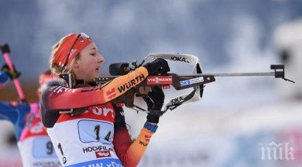 германките триумфираха първата щафета биатлон сезона