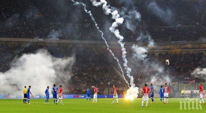 УЕФА одруса Хърватия с 80 000 евро 