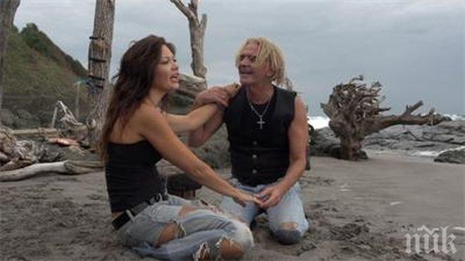 Весела Нейнски и Ники Сотиров заснели клип при минусови температури