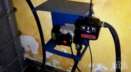 разкриха две нелегални бензиностанции тона дизел тир паркинги