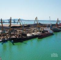 Пристанище Бургас отчете рекордните 7 281 тона обработени товари за един ден