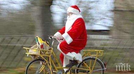 шест български града карат колело дядо коледа