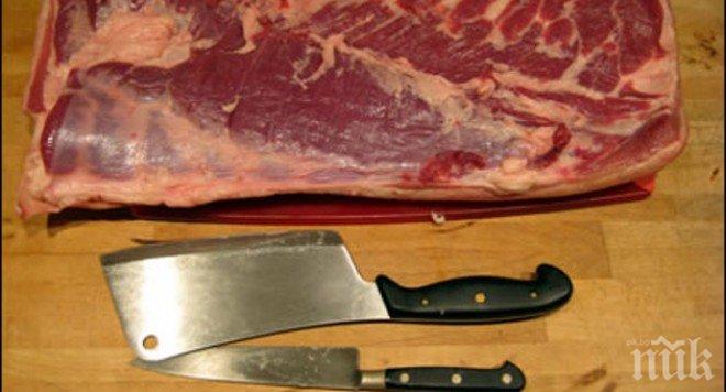 Иззеха свинско месо и глава в Стамболийски, продавачът отнесе глоба от 1000 лева 