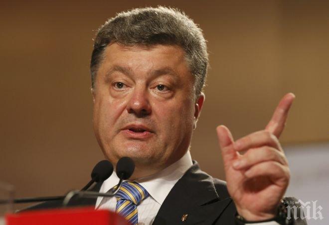 Порошенко смята, че Украйна е заплашена от пълномащабна инвазия от Русия