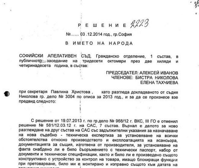 Осъдиха „Майчин дом“ за асансьора-ковчег (снимка)