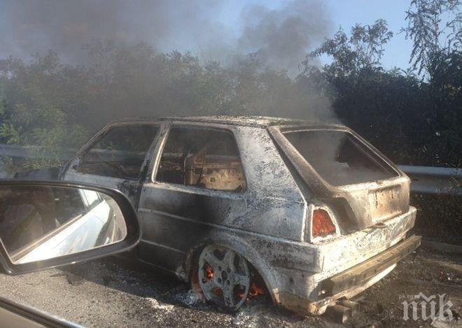 Трагедия! Жена на 59 изгоря до автомобила си край Сливен