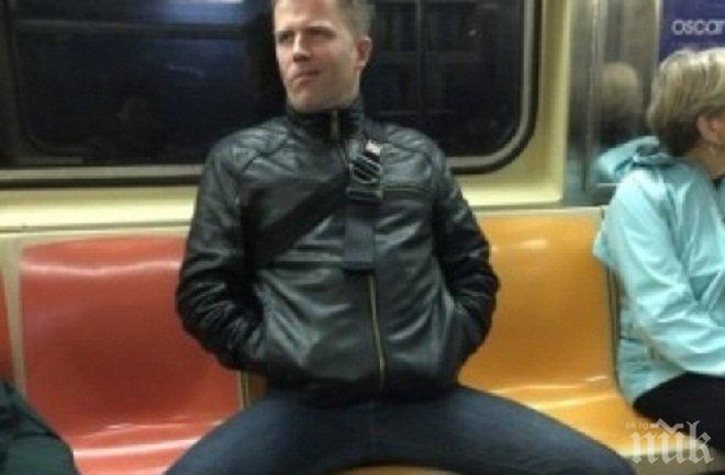 Метрото в Ню Йорк с кампания срещу мъжете, заемащи много място в градския транспорт