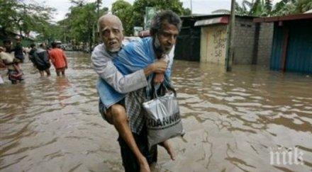 бедствие 650 000 шри ланка евакуирани шест дни непрестанен дъжд