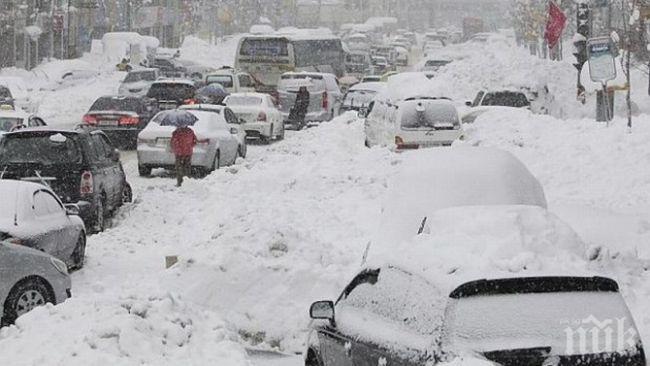 Десетки полети са отменени на летищата в Москва заради силен снеговалеж