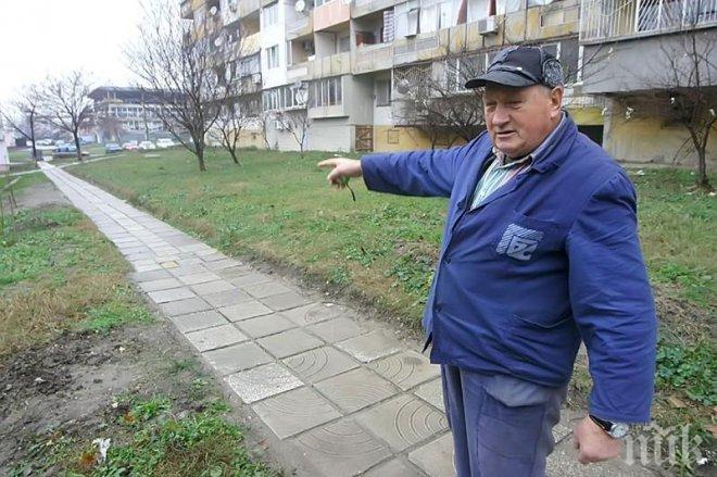 Добрият пример! Пенсионер направи сам цял километър пътеки
