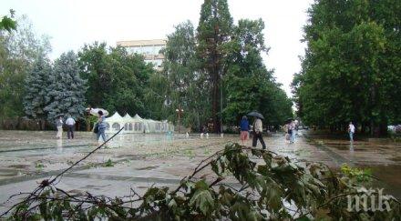 жълт код силен вятър сняг обявен русенска област понеделник