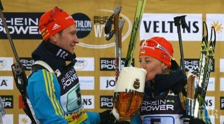 шоу украинци спечелиха коледното състезание биатлон 000 зрители стадиона шалке