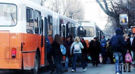 автобусите линия софия спрени заради лошото време