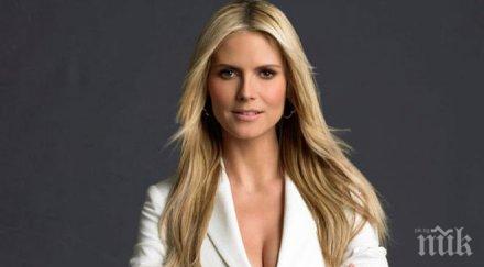 горещо хайди клум съблазни феновете лъсна топлес снимки