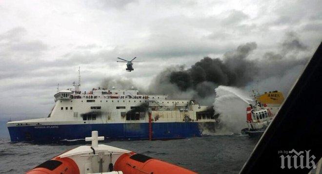 Последна версия: Норман Атлантик се запалил заради птица