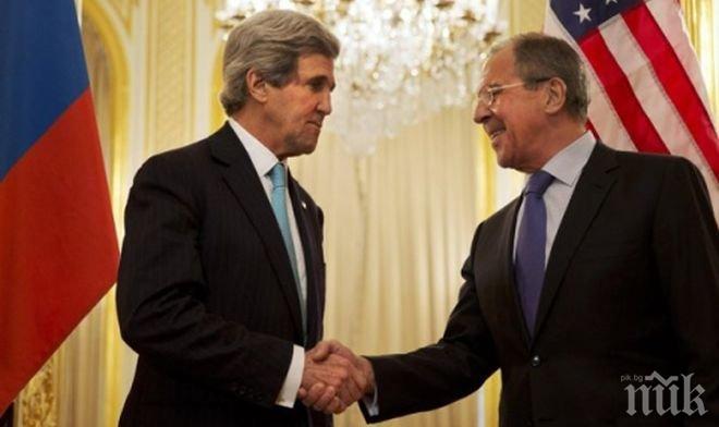Джон Кери и Сергей Лавров са обсъдили по телефона кризата в Украйна