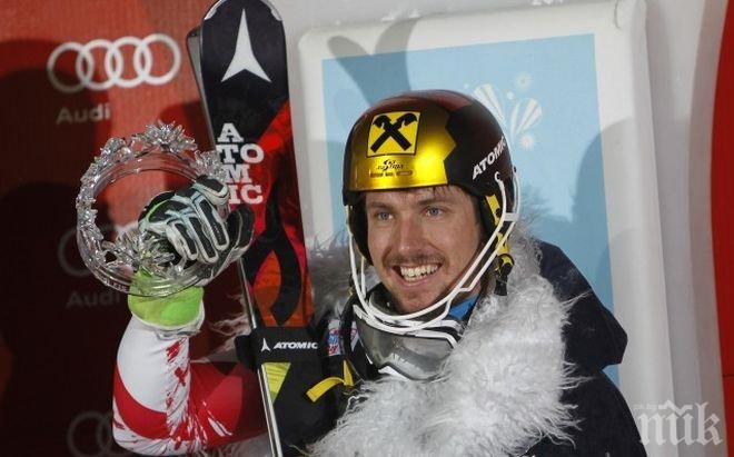Безапелационен Хиршер спечели нощния слалом в Загреб