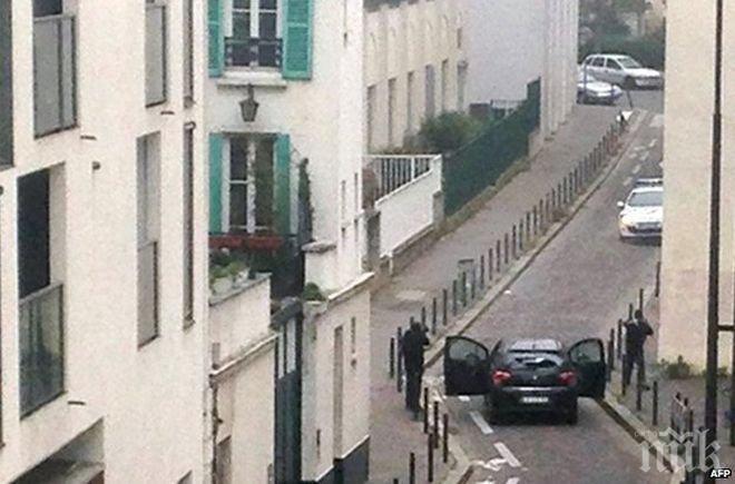 Камери заснели терористите от Париж! 12 са убити, сред жертвите има и двама полицаи (ексклузивно видео 18+)