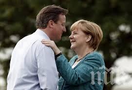 Камерън и Меркел се срещат днес, всеки има свой списък от теми за разговора