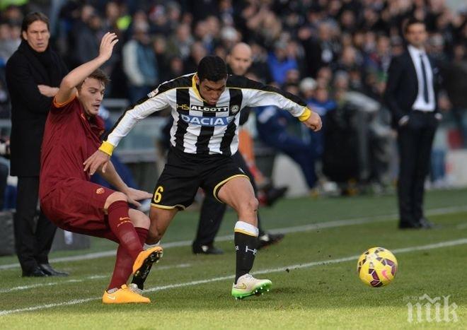 Рома започна ударно новата година, Вутов за първи път в групата за Удинезе (снимки)