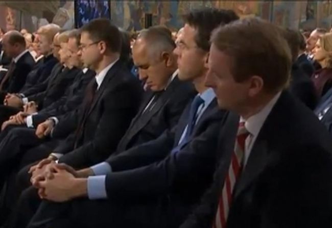 Бойко захърка на Нобеловите награди (Видео)