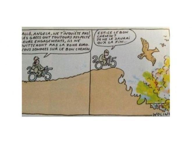 Последната карикатура на убития Волински била на гръцка тема