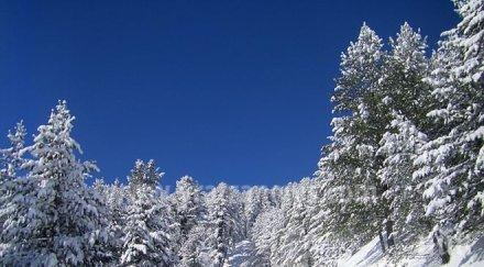 пролет насред зима снега връхлетя слънце грее петък