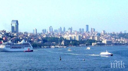 морските автобуси около истанбул спряха работа заради мощна буря