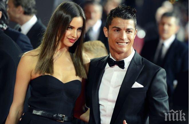 Шоу! Роналдо с чартър и Ирина Шейк на Златната топка

