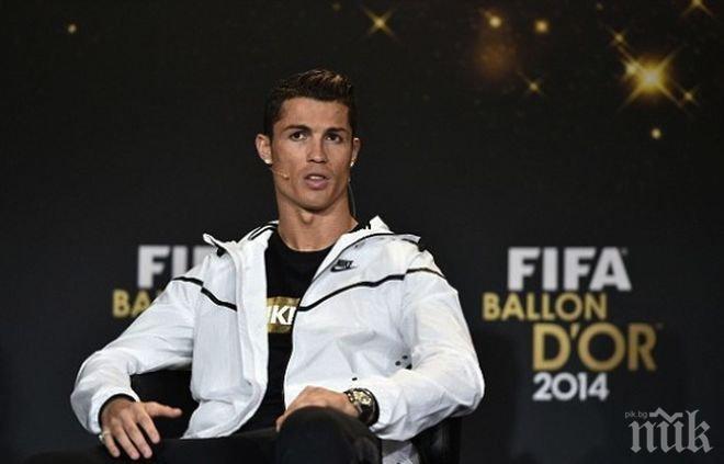 Златната топка отново е за Кристиано Роналдо (обновена + видео)