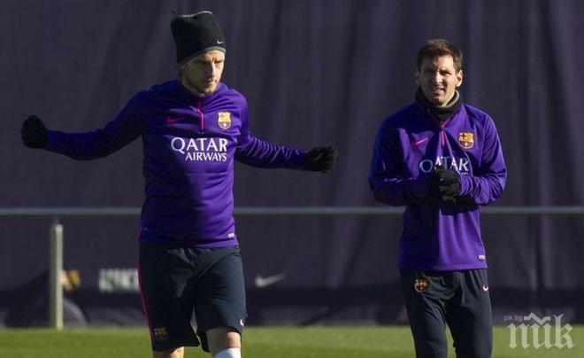 Меси и Енрике още не си говорят, Барса закъсня с тренировката