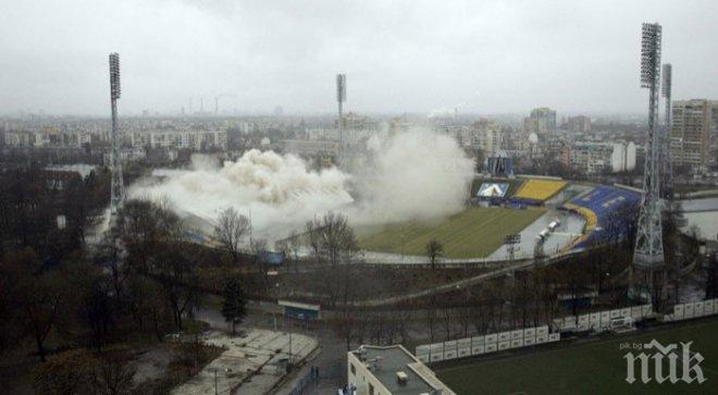 Строежът на сектор А на стадион Георги Аспарухов върви по график