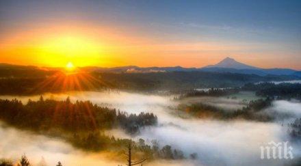 уикендът стартира сутрешна мъгла после живакът удря 12°