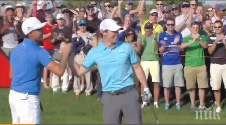 феноменално рори макилрой взриви света голфа извънземен удар видео
