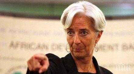 кристин лагард спадащите цени петрола носят риск дефлация еврозоната