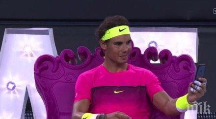 надал тоти направи селфи корта видео