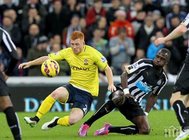 Саутхямптън измести Юнайтед от третото място след престижна победа над Нюкясъл