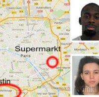 Изненада! Най-издирваната жена във Франция - Хаят Бумедиен, била в един хотел с терористката от Истанбул!